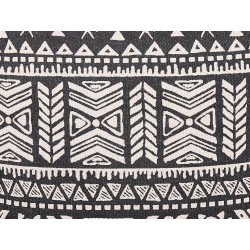 Zestaw 2 poduszek dekoracyjnych SIRVAN Bawełna 45 x 45 cm Czarny Wzór geometryczny