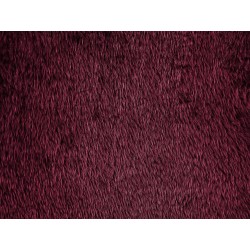 Poduszka dekoracyjna PILEA Sztuczne futro 45 x 45 cm Burgundowy Jednolity