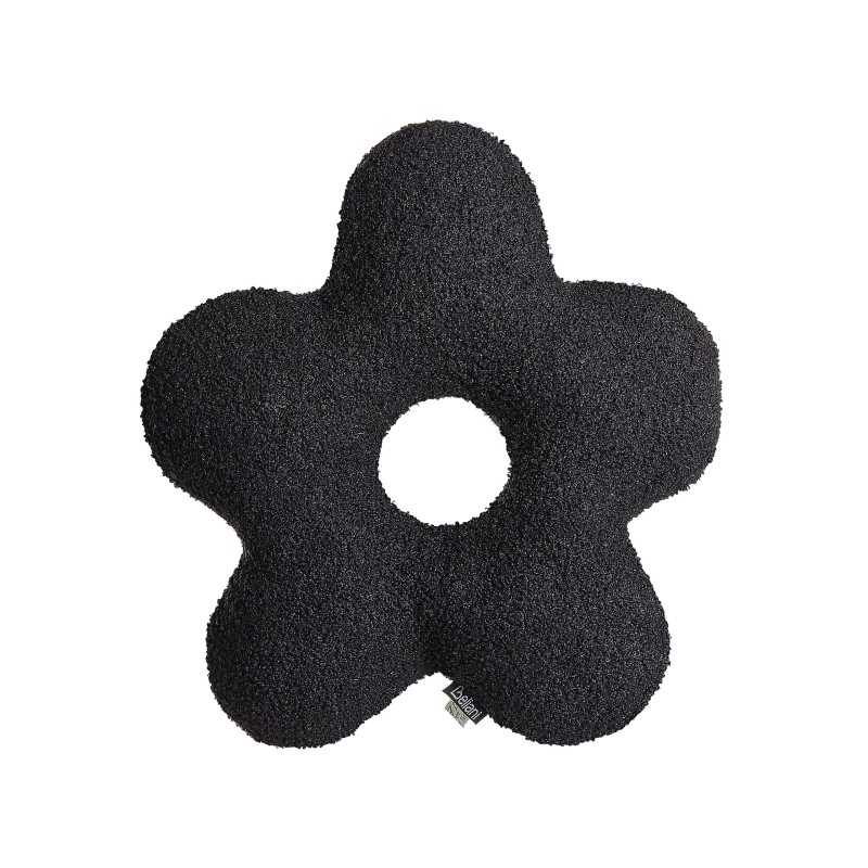 Zestaw 2 poduszek dekoracyjnych CAMPONULA Boucle 40 x 40 cm Czarny Jednolity