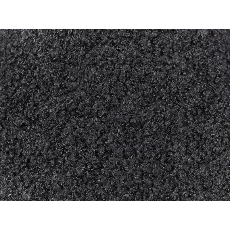 Zestaw 2 poduszek dekoracyjnych CAMPONULA Boucle 40 x 40 cm Czarny Jednolity