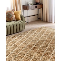 Dywan z juty 200 x 300 cm beżowy ZORAVA