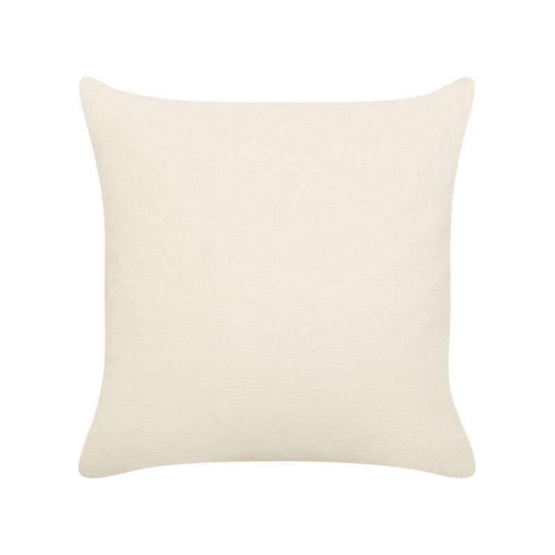 Zestaw 2 poduszek dekoracyjnych SUGARPLUM Bawełna 45 x 45 cm Jasnobeżowy Wzór świąteczny