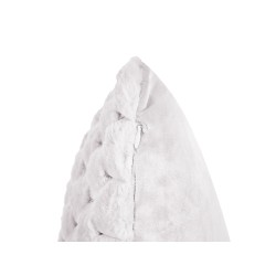 Zestaw 2 poduszek dekoracyjnych PURSLANE Sztuczne futro 43 x 43 cm Biały Wzór geometryczny