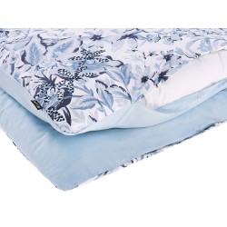 Komplet pościeli BALLARD Bawełna satynowa 155 x 220 cm Niebieski