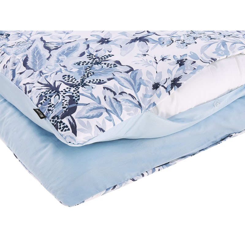 Komplet pościeli BALLARD Bawełna satynowa 155 x 220 cm Niebieski