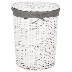 Zestaw 5 koszy wiklinowych szary VAKARI