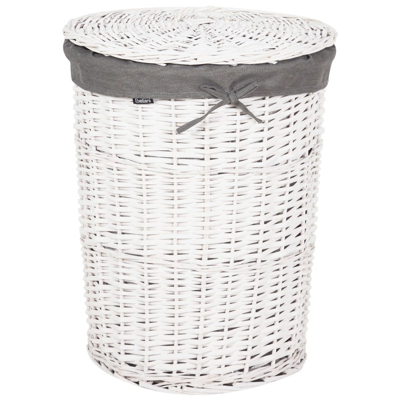 Zestaw 5 koszy wiklinowych szary VAKARI