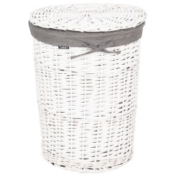 Zestaw 5 koszy wiklinowych szary VAKARI