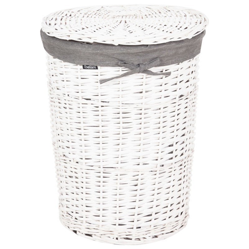 Zestaw 5 koszy wiklinowych szary VAKARI