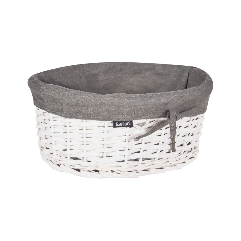 Zestaw 5 koszy wiklinowych szary VAKARI