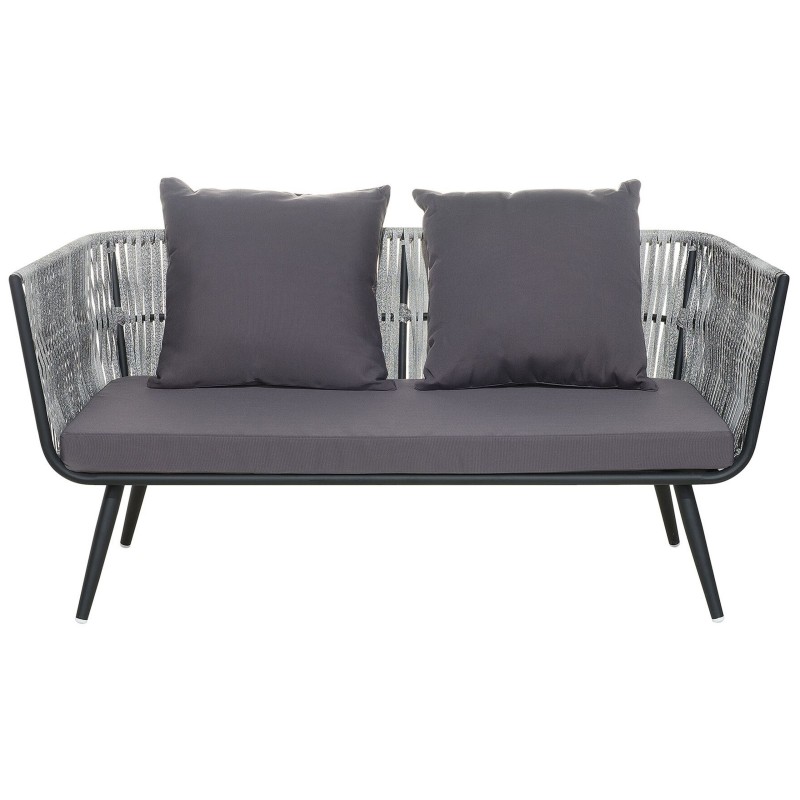 Zestaw ogrodowy ze stolikiem dla 4 osób RAGUSA Technorattan Szary