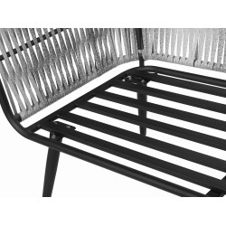 Zestaw ogrodowy ze stolikiem dla 4 osób RAGUSA Technorattan Szary