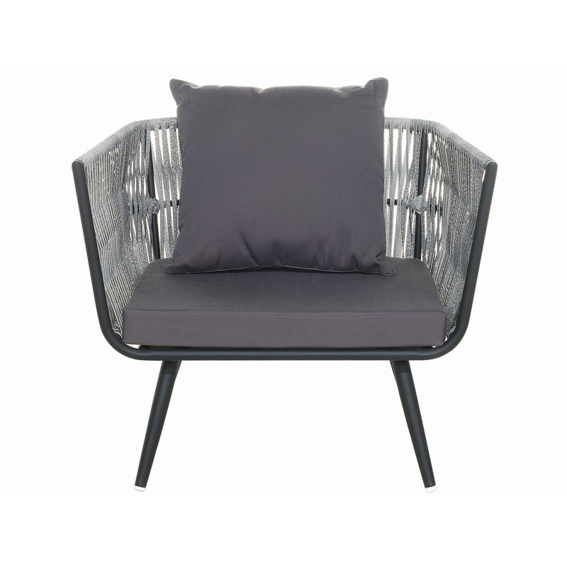 Zestaw ogrodowy ze stolikiem dla 4 osób RAGUSA Technorattan Szary