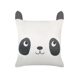 2 poduszki dla dzieci bawełniane w pandy 45 x 45 cm czarno-białe PANDAPAW