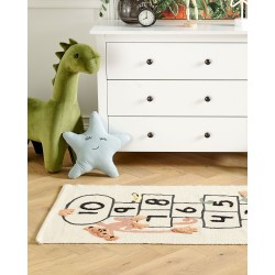 Dywan dziecięcy bawełniany gra w klasy 80 x 150 cm wielokolorowy KATIET