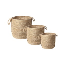 Zestaw 3 koszy WADH Juta Naturalny