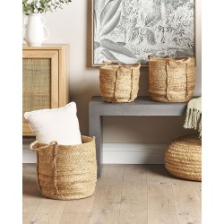 Zestaw 3 koszy WADH Juta Naturalny