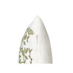 Zestaw 2 poduszek dekoracyjnych ZALEYA Bawełna 45 x 45 cm Biały Wzór kwiatowy