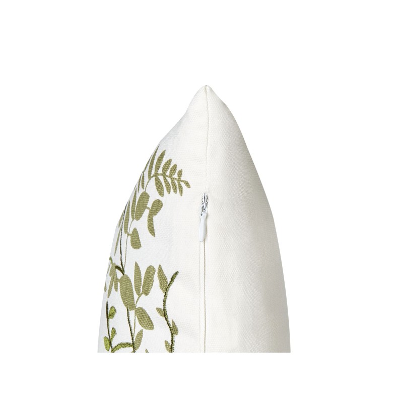 Zestaw 2 poduszek dekoracyjnych ZALEYA Bawełna 45 x 45 cm Biały Wzór kwiatowy