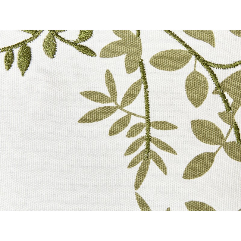 Zestaw 2 poduszek dekoracyjnych ZALEYA Bawełna 45 x 45 cm Biały Wzór kwiatowy