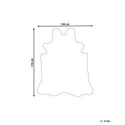 Dywan ze sztucznej skóry 130 x 170 cm brązowy ZEIL