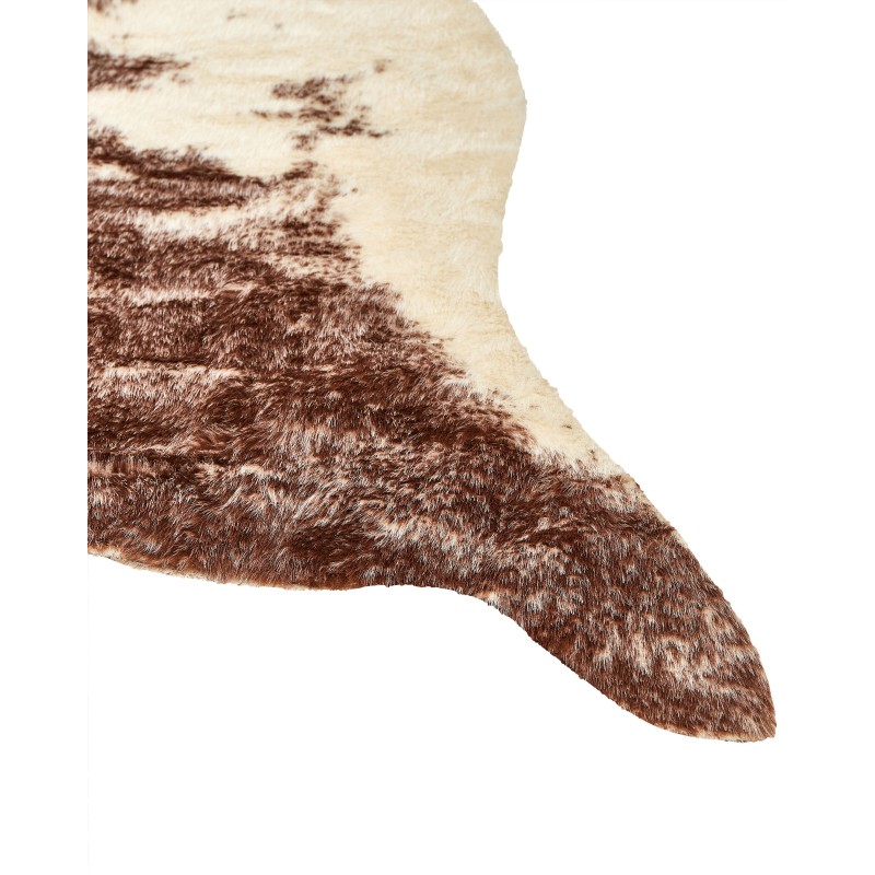 Dywan ze sztucznej skóry 130 x 170 cm brązowy ZEIL