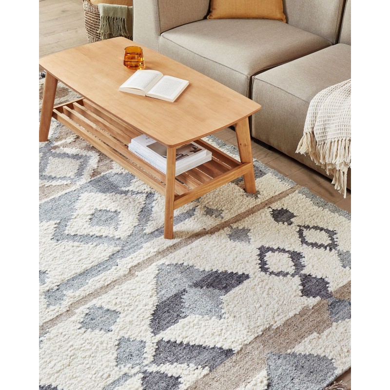 Dywan wełniany kilim 160 x 230 cm wielokolorowy MRGAVET