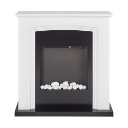 Kominek elektryczny z funkcją grzania NYIRI Biały