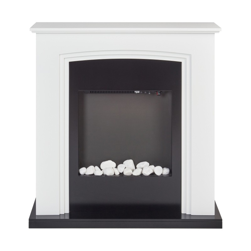 Kominek elektryczny z funkcją grzania NYIRI Biały