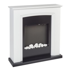 Kominek elektryczny z funkcją grzania NYIRI Biały
