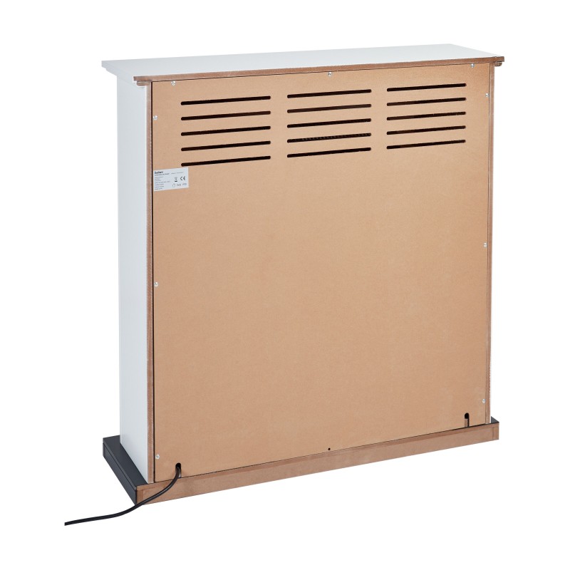 Kominek elektryczny z funkcją grzania NYIRI Biały