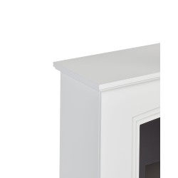 Kominek elektryczny z funkcją grzania NYIRI Biały