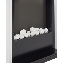 Kominek elektryczny z funkcją grzania NYIRI Biały