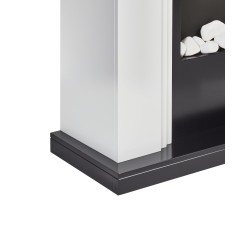 Kominek elektryczny z funkcją grzania NYIRI Biały