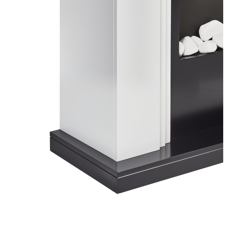 Kominek elektryczny z funkcją grzania NYIRI Biały