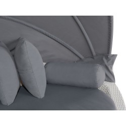 Łóżko ogrodowe SYLT Technorattan Biały