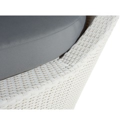 Łóżko ogrodowe SYLT Technorattan Biały