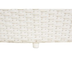 Łóżko ogrodowe SYLT Technorattan Biały