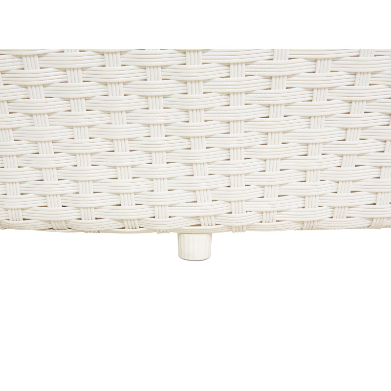 Łóżko ogrodowe SYLT Technorattan Biały