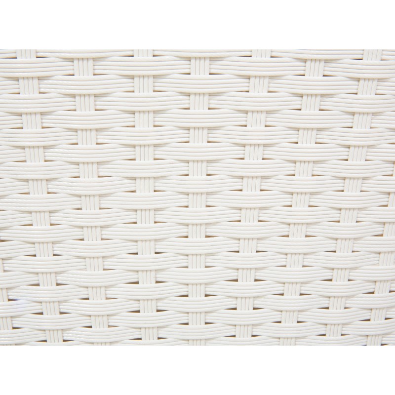 Łóżko ogrodowe SYLT Technorattan Biały