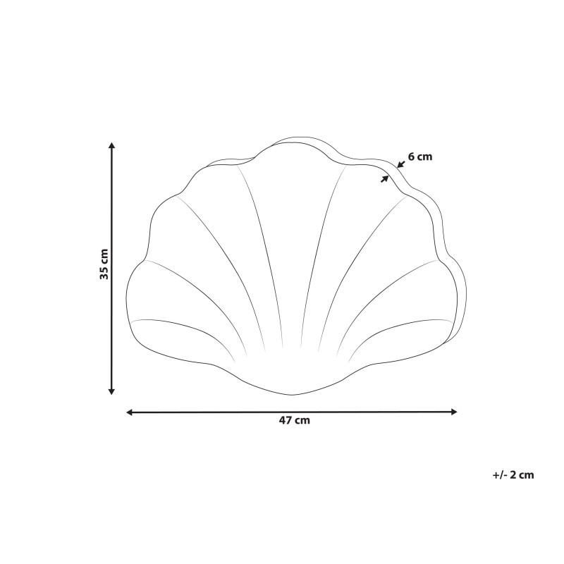 Poduszka dekoracyjna CONSOLIDA Welur 47 x 35 cm Szmaragdowy Jednolity