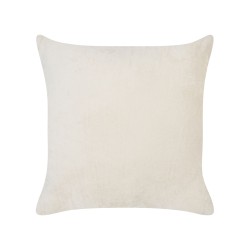 Zestaw 2 poduszek dekoracyjnych KASRA Sztuczne futro 45 x 45 cm Jasnobeżowy Wzór abstrakcyjny