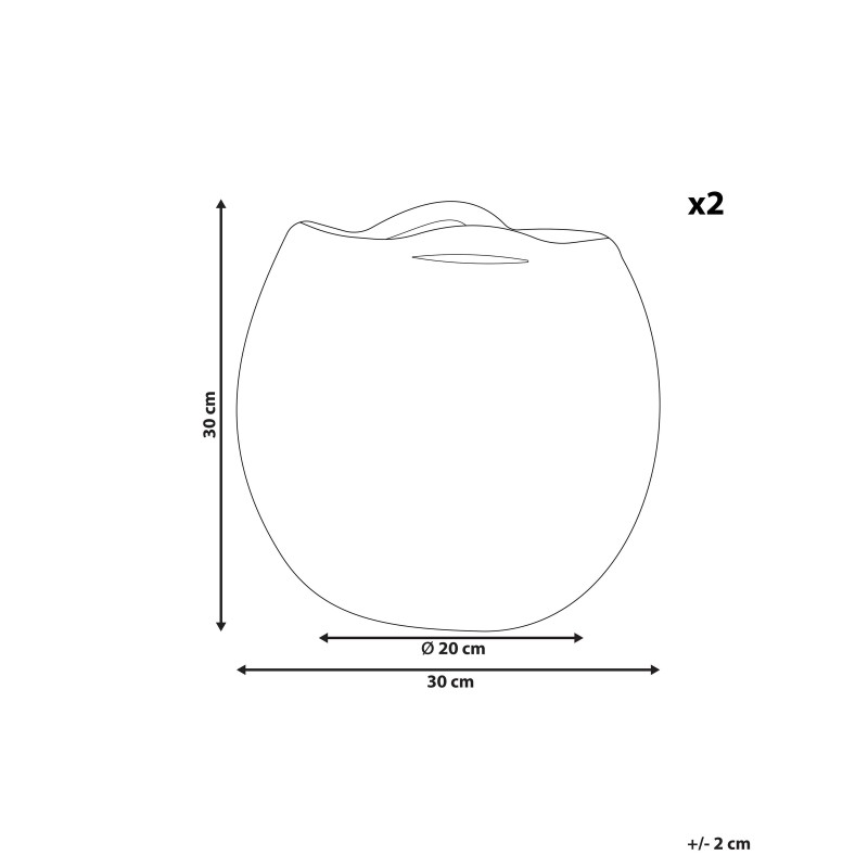 Zestaw 2 koszy PANJGUR Bawełna Purpurowy