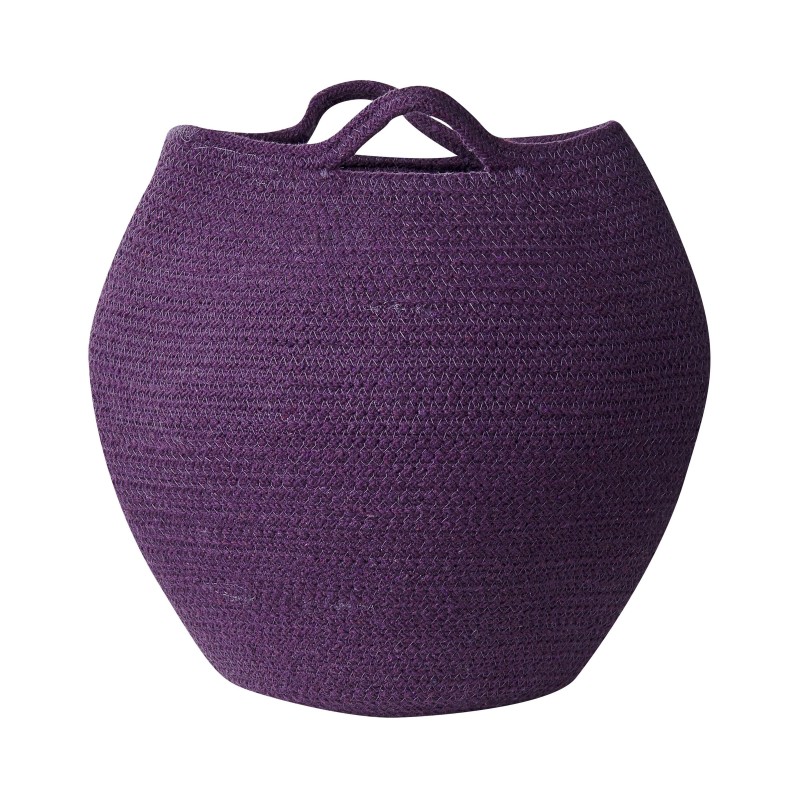 Zestaw 2 koszy PANJGUR Bawełna Purpurowy