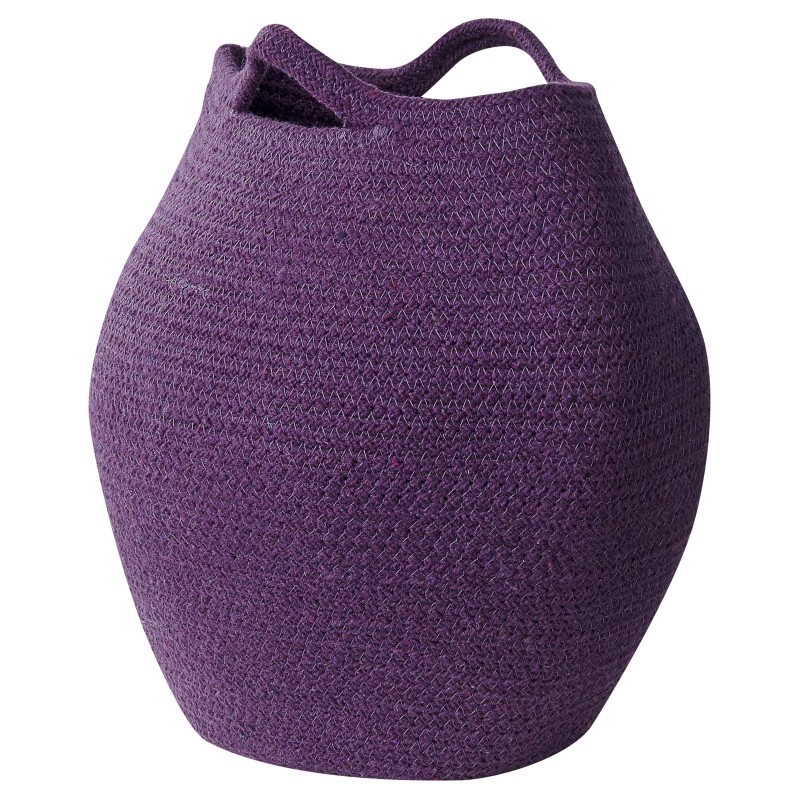 Zestaw 2 koszy PANJGUR Bawełna Purpurowy