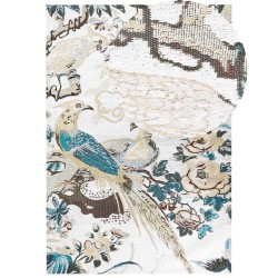 Dywan bawełniany motyw ptaków 140 x 200 cm wielokolorowy ARIHA