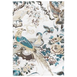 Dywan bawełniany motyw ptaków 140 x 200 cm wielokolorowy ARIHA