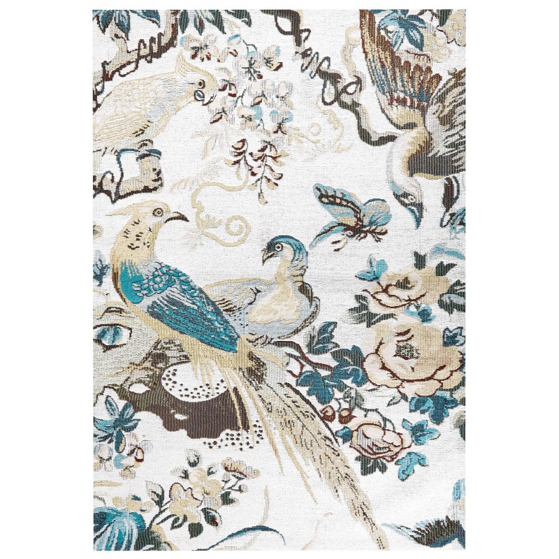 Dywan bawełniany motyw ptaków 140 x 200 cm wielokolorowy ARIHA