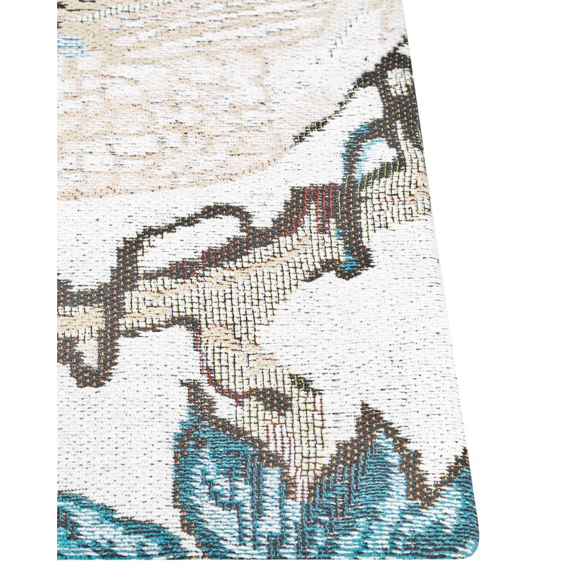 Dywan bawełniany motyw ptaków 140 x 200 cm wielokolorowy ARIHA