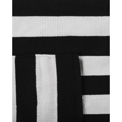 Dywan zewnętrzny 140 x 200 cm czarno-biały TAVAS